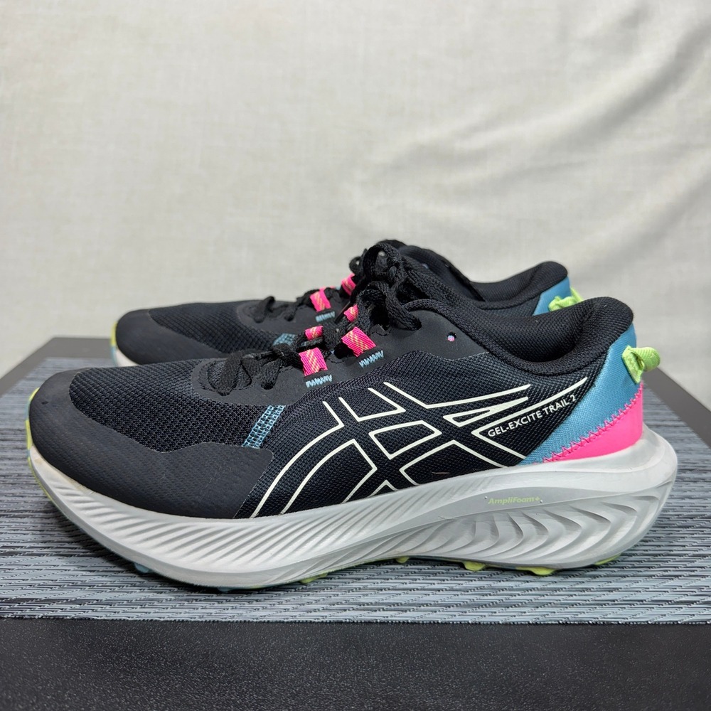 ASICS Gel-Excite Trail 2 Running Shoes - Womens 8 - Black Pink 1012B412 Running